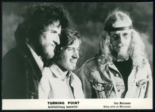 Turning Point – Original Metronome Pressefoto 1971 Rockband Deutschland  18x13cm