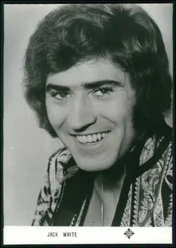 Jack White – Original Pressefoto 1970er - deutscher Produzent Sänger - 18x13cm