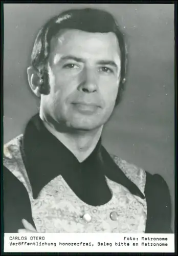 Carlos Otero – Original Pressefoto 1970er - portugiesischer Sänger Musik 18x13cm