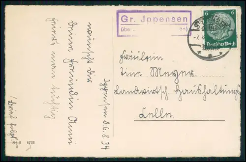 AK - Landpoststempel Sittensen Gr. Ippensen - Kinder Musik Trompete 1934 gel.