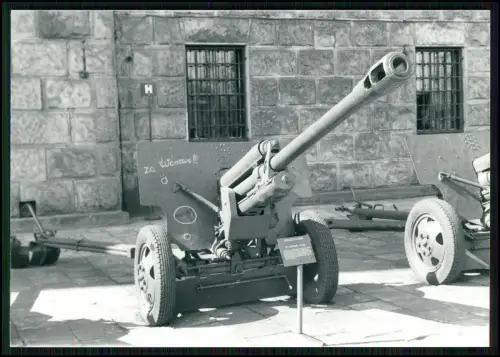 5x Foto n. 1945 - Panzerabwehrkanone Pak Flak sowjetischer Bauart ? und Geschütz