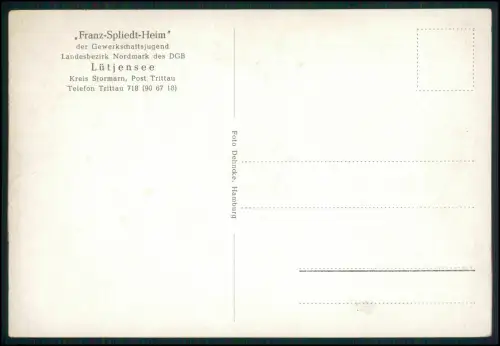 AK - Lütjensee Franz-Spliedt-Heim DGB Landesbezirk Nordmark Foto Dehncke Hamburg