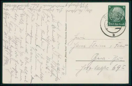 4x AK - Ansichtskarte Postkarte - Detmold Lippe am Teutoburger Wald - Ansichten