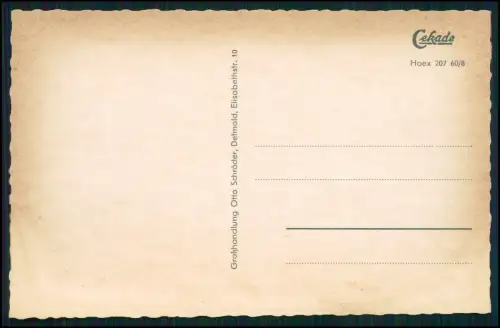 4x AK - Ansichtskarte Postkarte - Detmold Lippe am Teutoburger Wald - Ansichten