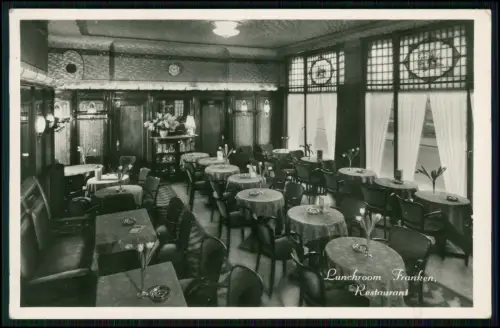 Foto AK - Haarlem Lunchroom FRANKEN Restaurant Grote Houtstraat 4 Interieur 1940