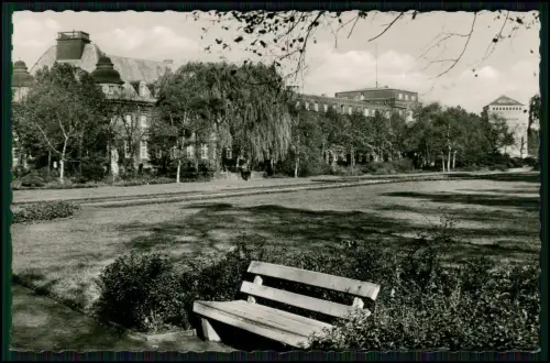 2x Foto AK - Wanne Eickel Herne Stadtgarten Bootspartie Thermalbad Ruhrgebiet