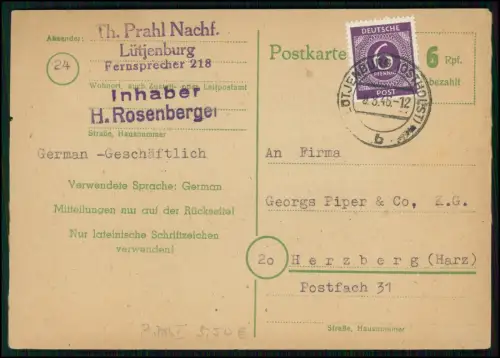 6x Duisburg Ruhrort Esslingen Eschede Lütjenburg 1946 1947 AM Post 2 5 6 8 10 Pf