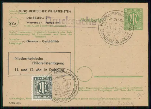 6x Duisburg Ruhrort Esslingen Eschede Lütjenburg 1946 1947 AM Post 2 5 6 8 10 Pf