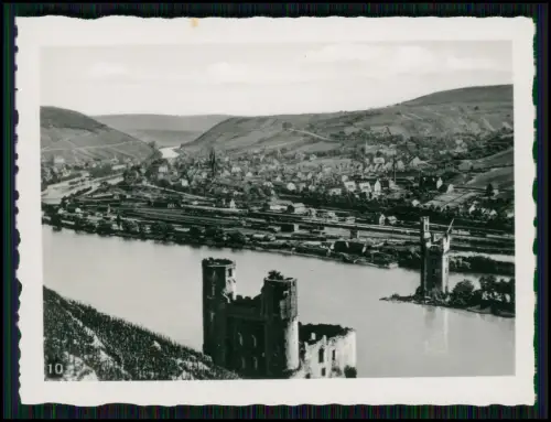 10x Foto Rüdesheim am Rhein Drosselhof Weinwirtschaft uvm. Straßen Rhein Ansicht