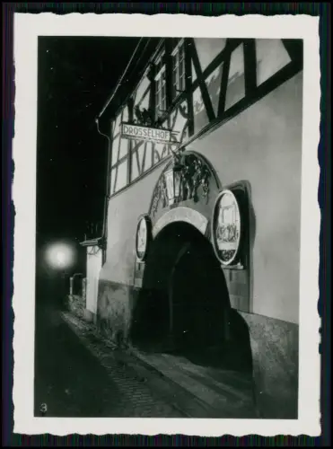 10x Foto Rüdesheim am Rhein Drosselhof Weinwirtschaft uvm. Straßen Rhein Ansicht
