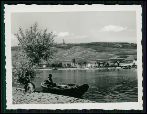 10x Foto Rüdesheim am Rhein Drosselhof Weinwirtschaft uvm. Straßen Rhein Ansicht