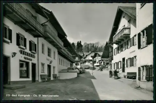 Foto AK - Bad Kohlgrub Obere St.-Martinstraße - Häuser Einblick in die Dorfszene