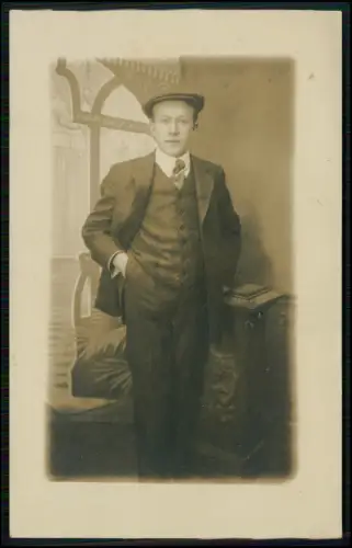 Portrait Atelier Postkarte-Fotografie  Central-Theater Dresden Rückseitenstempel