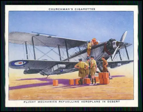 14x Serie Churchman’s Cigarettes The R.A.F. at Work 1939 Royal Air Force England