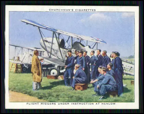 14x Serie Churchman’s Cigarettes The R.A.F. at Work 1939 Royal Air Force England