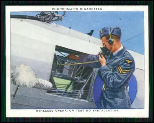 14x Serie Churchman’s Cigarettes The R.A.F. at Work 1939 Royal Air Force England