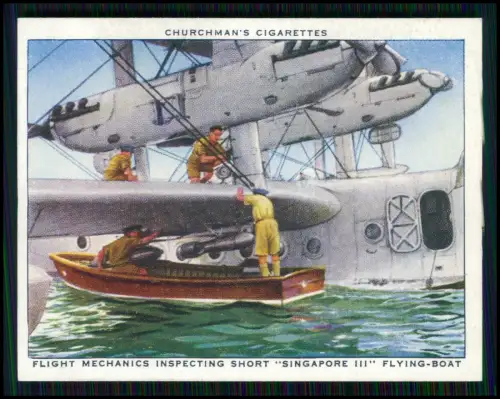 14x Serie Churchman’s Cigarettes The R.A.F. at Work 1939 Royal Air Force England