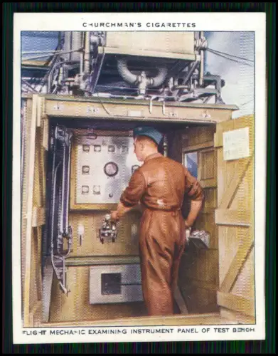 14x Serie Churchman’s Cigarettes The R.A.F. at Work 1939 Royal Air Force England