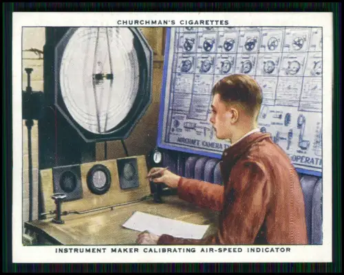 13x Serie Churchman’s Cigarettes The R.A.F. at Work 1939 Royal Air Force England