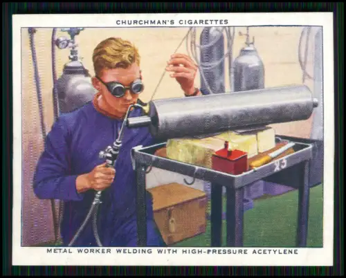 13x Serie Churchman’s Cigarettes The R.A.F. at Work 1939 Royal Air Force England