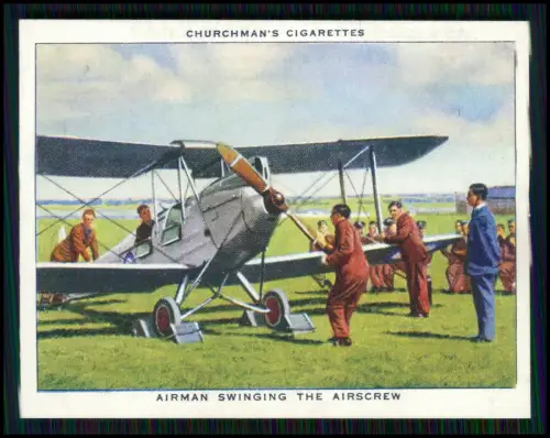 13x Serie Churchman’s Cigarettes The R.A.F. at Work 1939 Royal Air Force England