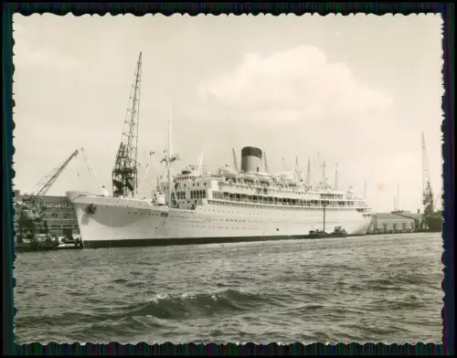 19x Foto - Amsterdam Hafen Hochseekreuzfahrtschiffe Stadtansichten Holland 1953