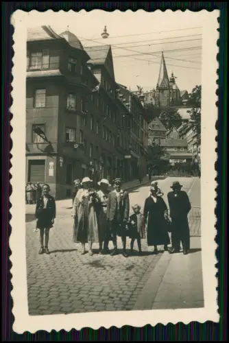 6x Foto Marburg an der Lahn 1938 - Fähnchen Blick zur Elisabethkirche und andere