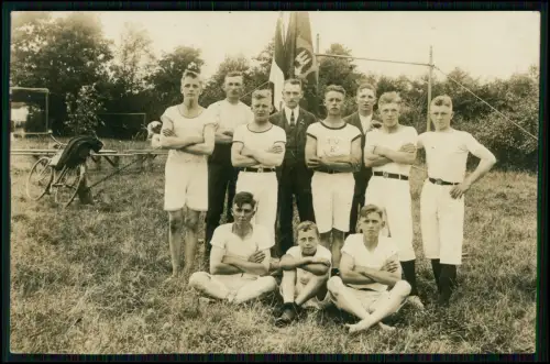 Hamburg Turnverein T.V.K. 1925 Gruppenfoto Sportler - Foto AK Paul Henschke HH