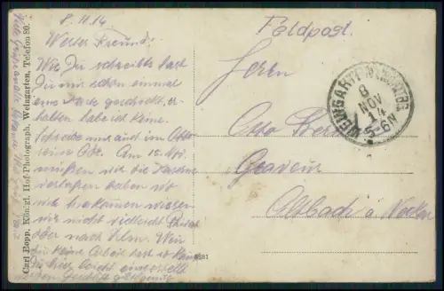 7x AK 1.WK - Soldaten - diverse Ansichten 1. Weltkrieg Feldpost gelaufen 1914-18