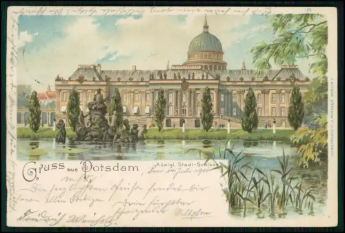 12x AK - Potsdam in Brandenburg - diverse Ansichten - Litho und andere 1998-15