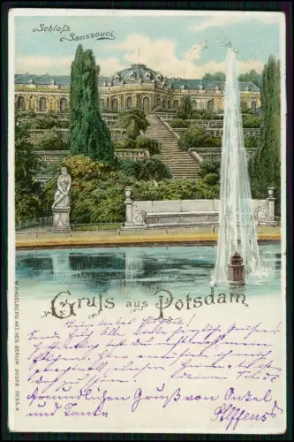 12x AK - Potsdam in Brandenburg - diverse Ansichten - Litho und andere 1998-15