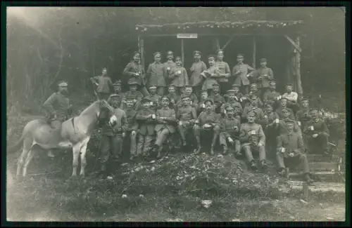4x AK und Foto - 1. WK Soldaten - Portrait und Ansichten - Feldpost  1914-18