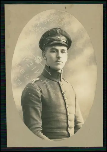 4x AK und Foto - 1. WK Soldaten - Portrait und Ansichten - Feldpost  1914-18