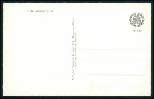 AK - Schalkenmehren Vulkaneifel Eifel Maar - Dorf und Kirche kolorierte Ansicht