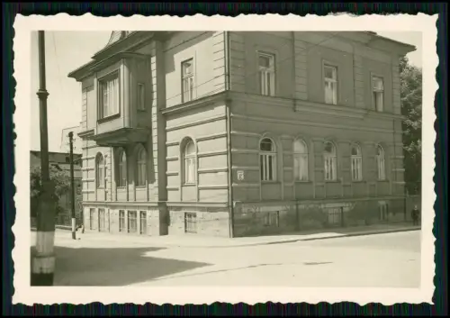 13 x Foto - Stadt in Schlesien Polen - Straße Augasse17 und Deutsche Bank 1938