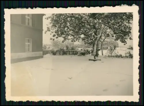 8x Foto - Ansichten Soldat vor Einberufung 1939 in Schlesien Polen zu Hause