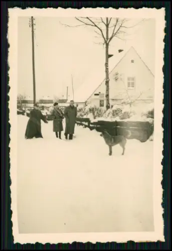 8x Foto - Ansichten Soldat vor Einberufung 1939 in Schlesien Polen zu Hause