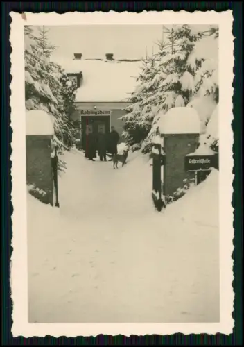 8x Foto - Ansichten Soldat vor Einberufung 1939 in Schlesien Polen zu Hause