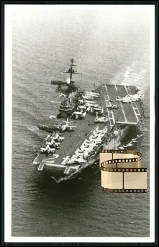 Foto 14x9cm -  Flugzeugträger - USS Franklin D. Roosevelt - (CVA-42) auf See
