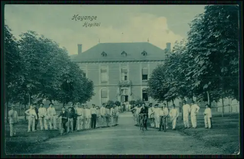 AK 1.WK - Hayange Hayingen Lothringen Moselle Hôpital Krankenhaus Patienten 1915