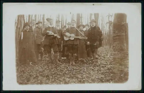 12x Echt Foto AK - Portrait - Personen Gruppen in Wald und Natur - 1910-1920er
