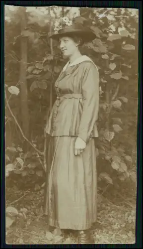 12x Echt Foto AK - Porträt feine Damen Mode Hut Kleid Atelier - 1900er 1920er