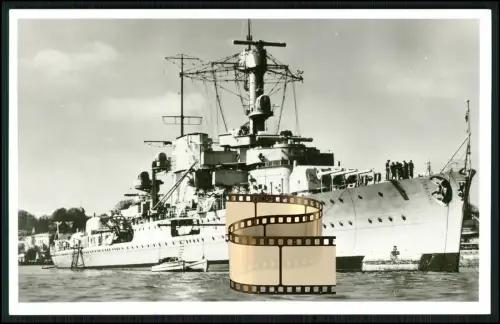 Foto AK leichter Kreuzer Leipzig  Kriegsschiff Reichsmarine Kriegsmarine 1931-46