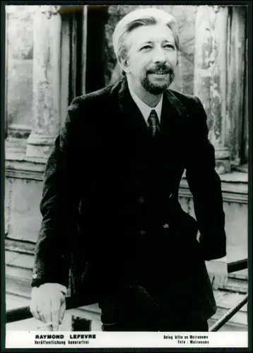 Raymond Lefevre Original Pressefoto 1971 Orchesterleiter Komponist France 18x13