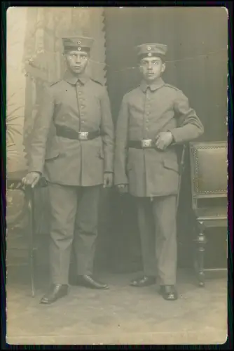 4x Foto AK 1. WK - Soldaten an der Front im Einsatz - Portrait u. andere 1914-18