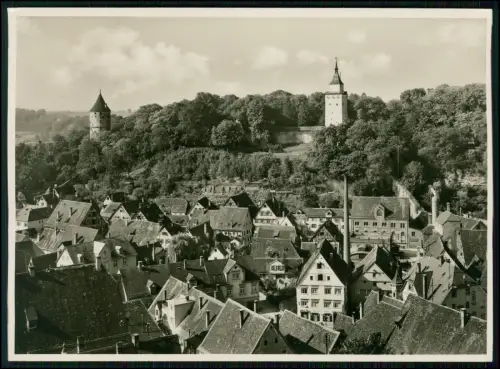 Foto 18x13 - Biberach an der Riß - Stadtpanorama mit Weisser Turm und Gigelturm