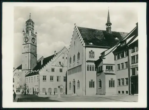 Foto 18x13 - Ravensburg Rathaus Waaghaus Blaserturm Altstadt Straße Oberschwaben