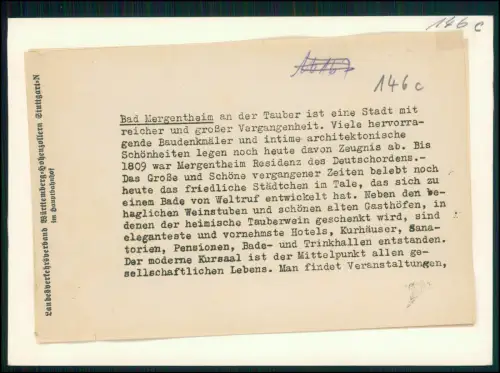 Foto 18x13 - Bad Mergentheim Taubertal - Blick Altstadt Schloss Türme Kirche ...