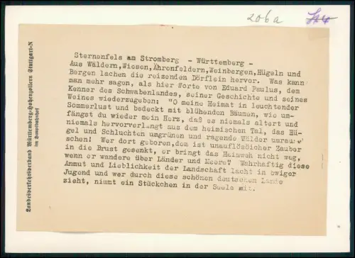 Foto 18x13 - Sternenfels Stromberg Weinberg Hügellandschaft Blick Dorf Panorama