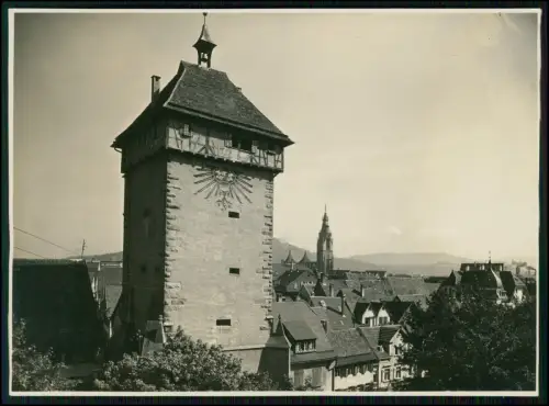 Foto 18x13 - Reutlingen Tübinger Tor - Altstadt Turm Panorama alte Stadtaufnahme
